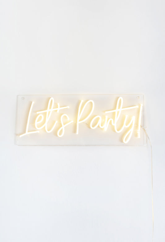 Let's Party! Neon Sign