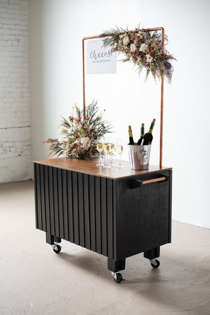 Black Champagne Cart