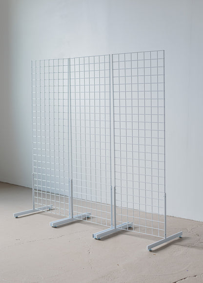 White Metal Grid Panels