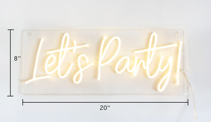 Let's Party! Neon Sign