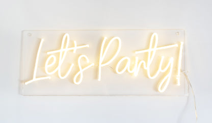 Let's Party! Neon Sign