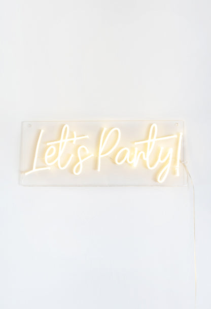 Let's Party! Neon Sign