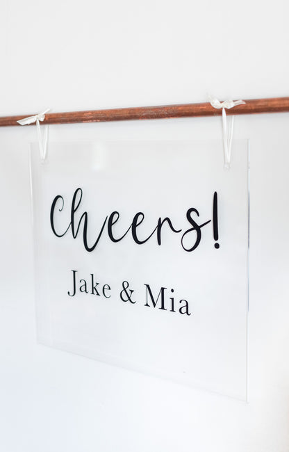 Clear Acrylic Sign