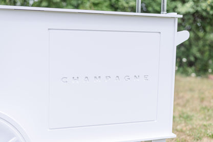 White Champagne Cart