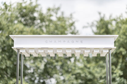 White Champagne Cart